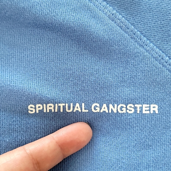 Spiritual Gangster Blue Women's Sweater - Picture 9 of 14
